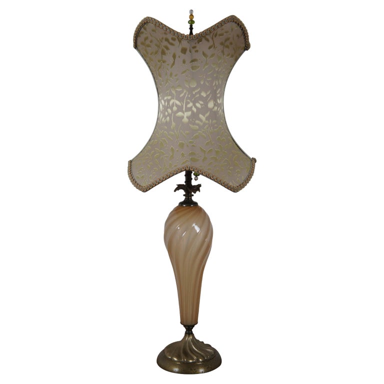 Lampada da tavolo Melissa a forma libera in ottone e vetro, vintage Kinzig  Design, 34
