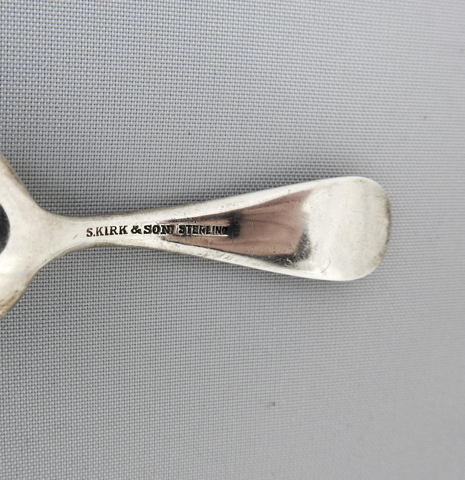 Art Nouveau Vintage Kirk & Son Sterling Repoussé Baby Spoon