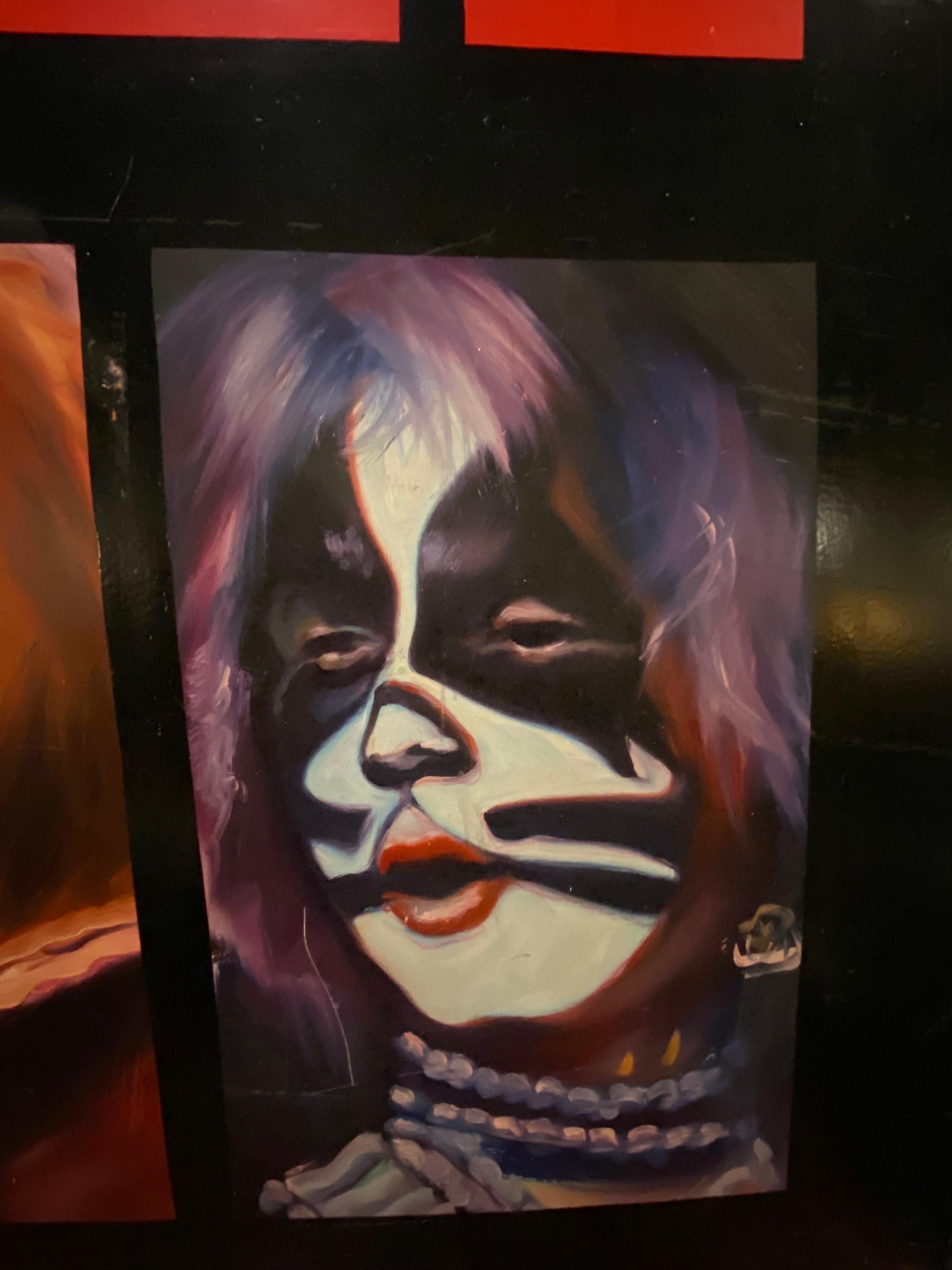 Handbemaltes Vintage-Werbestück von KISS Alive II aus dem Geschäft Peaches Records and Tapes, 1978. Das Kunstwerk wurde von der Peaches Records and Tapes Kette an eine Gruppe aus Kalifornien in Auftrag gegeben. Die großen Albumcover wurden von Hand