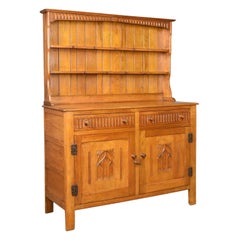 Retro Kitchen Dresser, English, Oak, Mid-20th Century Victorian Gothic Revival