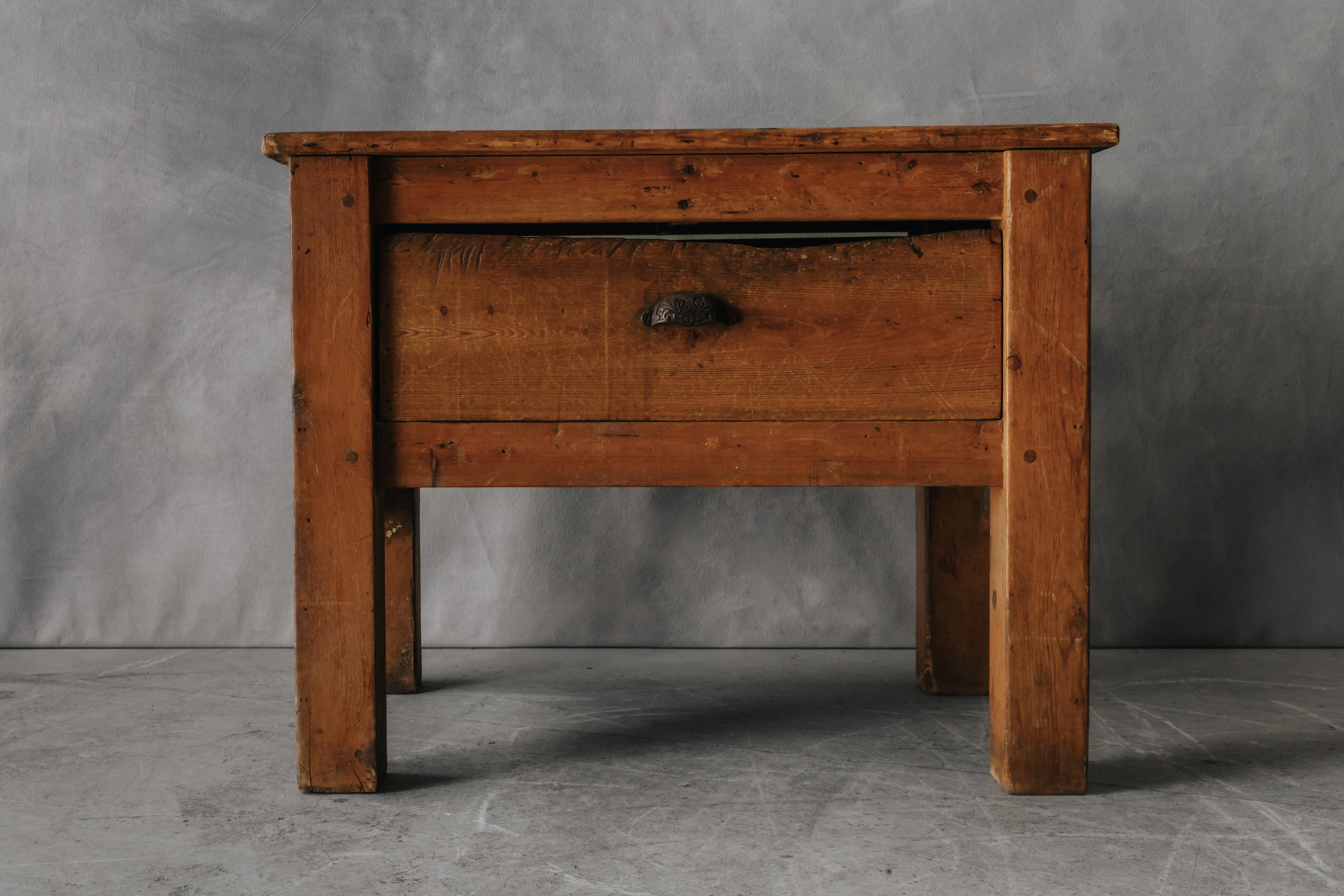 European Vintage Kitchen Table from France, Circa 1940 For Sale