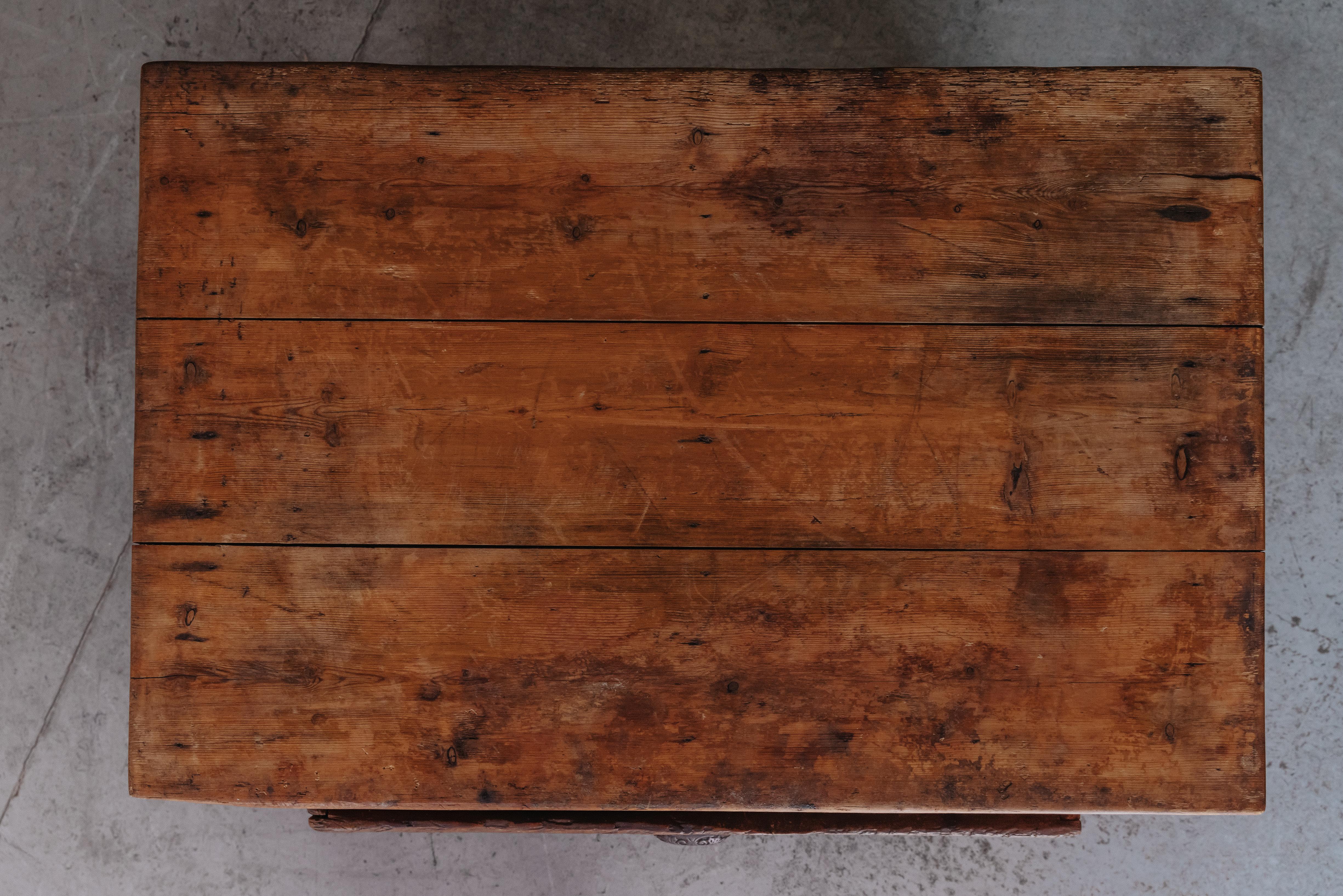 Mid-20th Century Vintage Kitchen Table from France, Circa 1940 For Sale