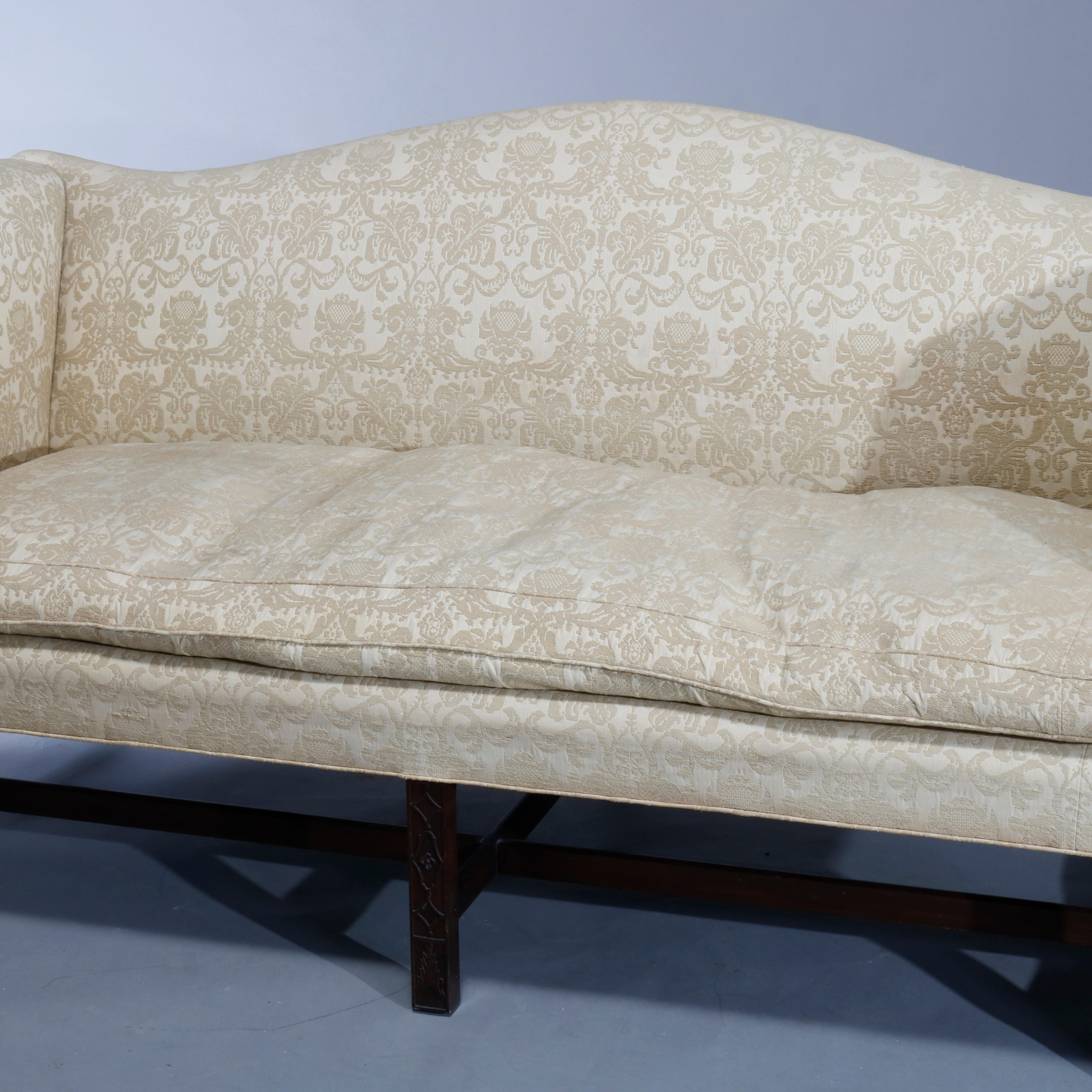 American Vintage Kittinger Colonial Williamsburg Style Camel Back Sofa, circa 1930