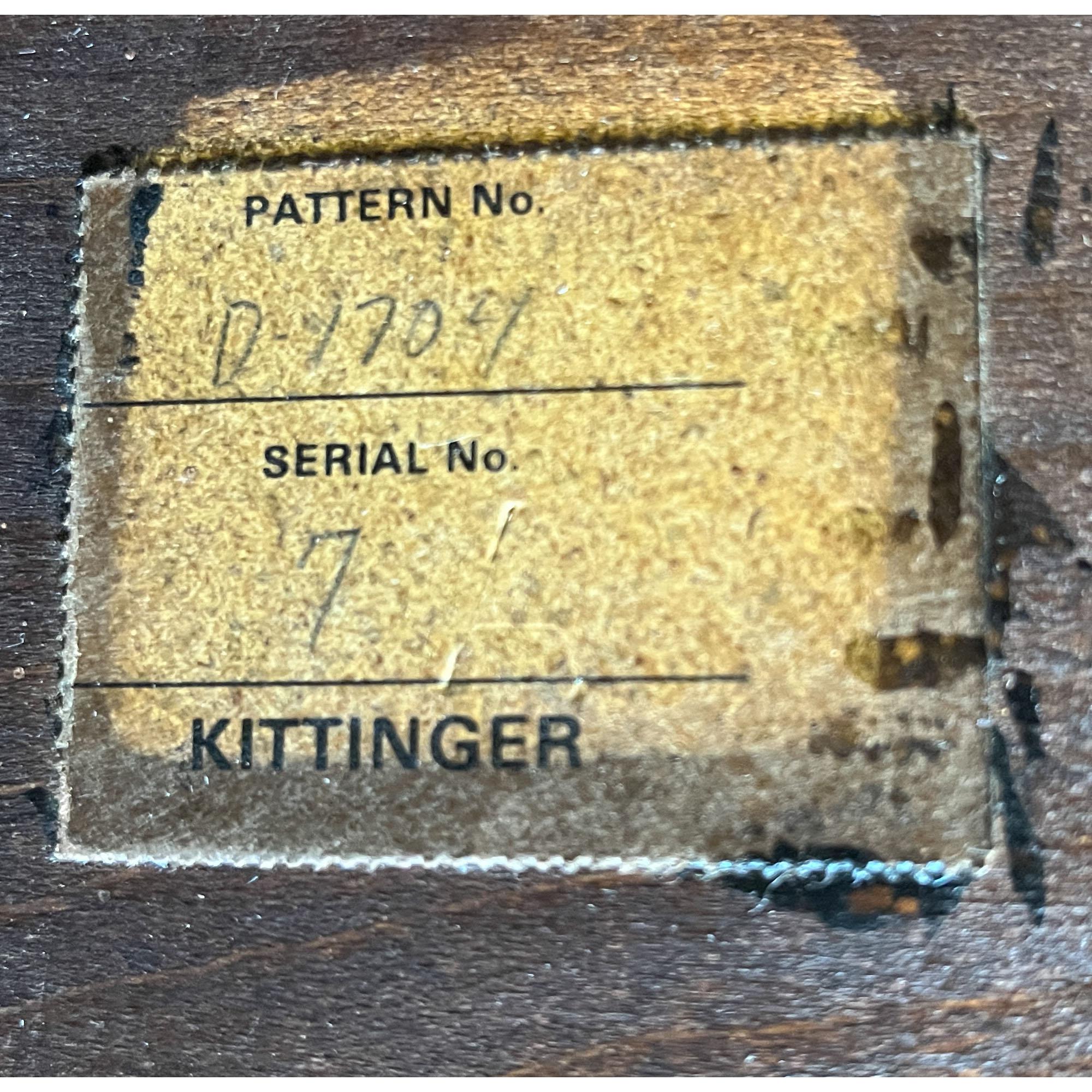 Vintage Kittinger Mahogany Console For Sale 8