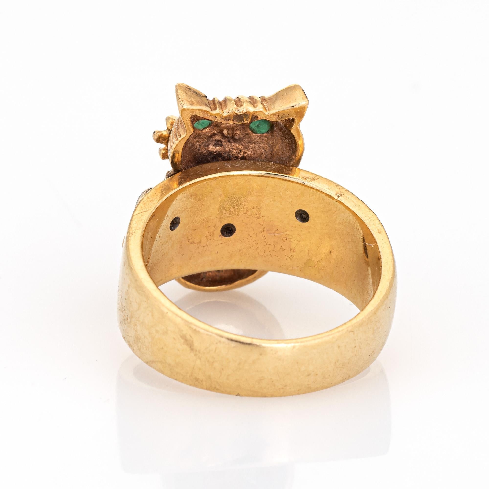 vintage cat rings