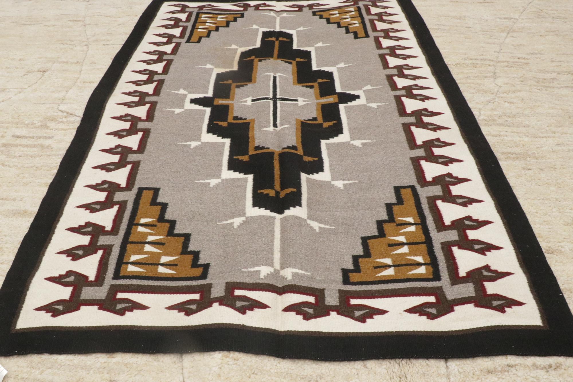 1930's Southwestern-Style Klagetoh-Inspired Kilim Rug For Sale 1