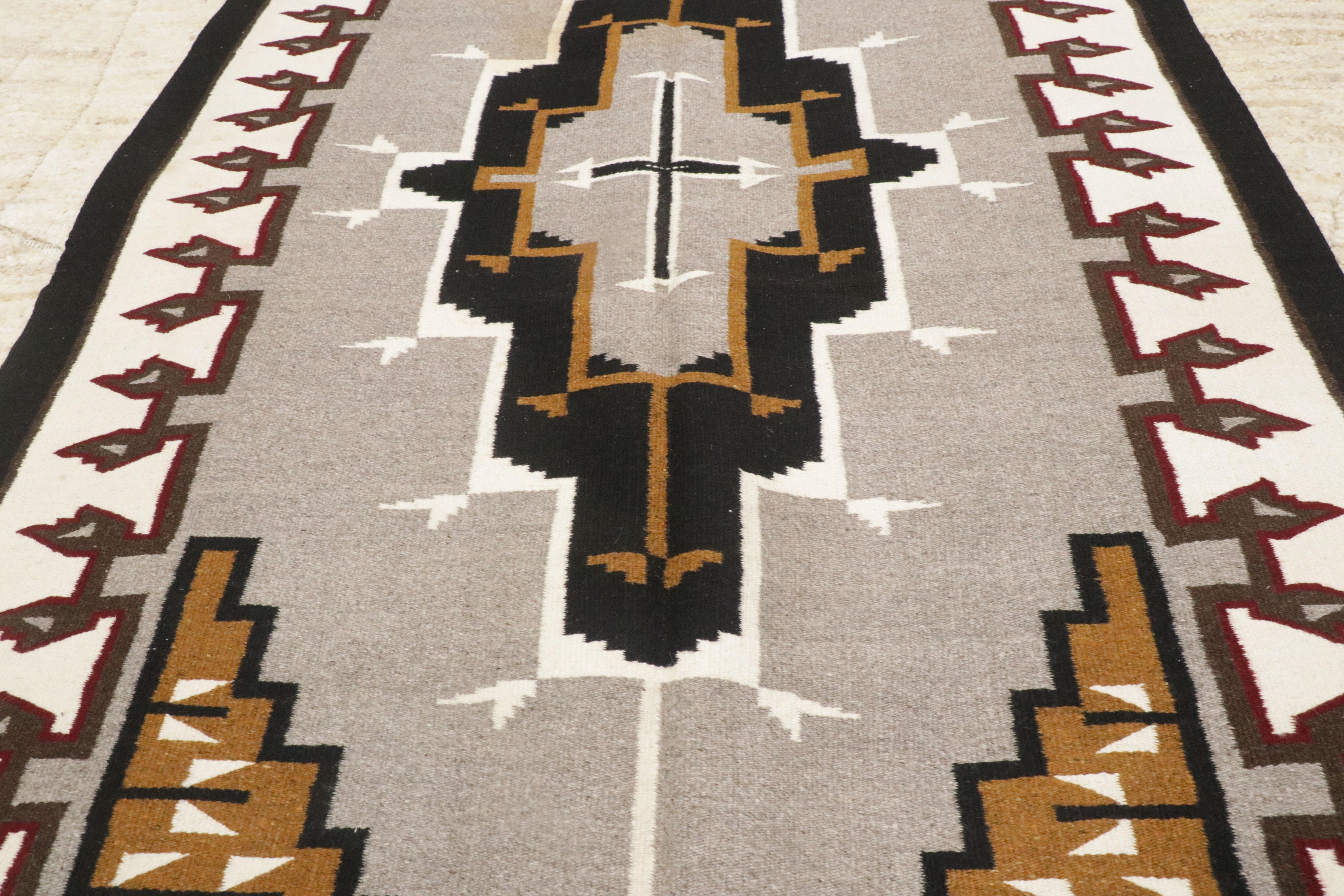 1930's Southwestern-Style Klagetoh-Inspired Kilim Rug For Sale 3