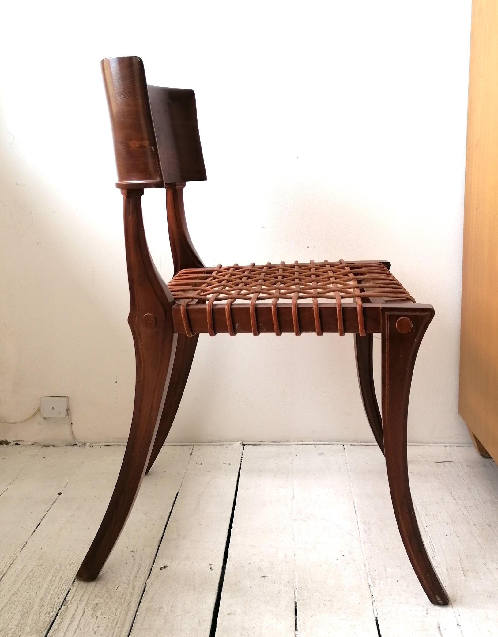 Vintage Klismos Chair by T H Robsjohn Gibbings for John Widdicomb, USA, 80s/90s 1