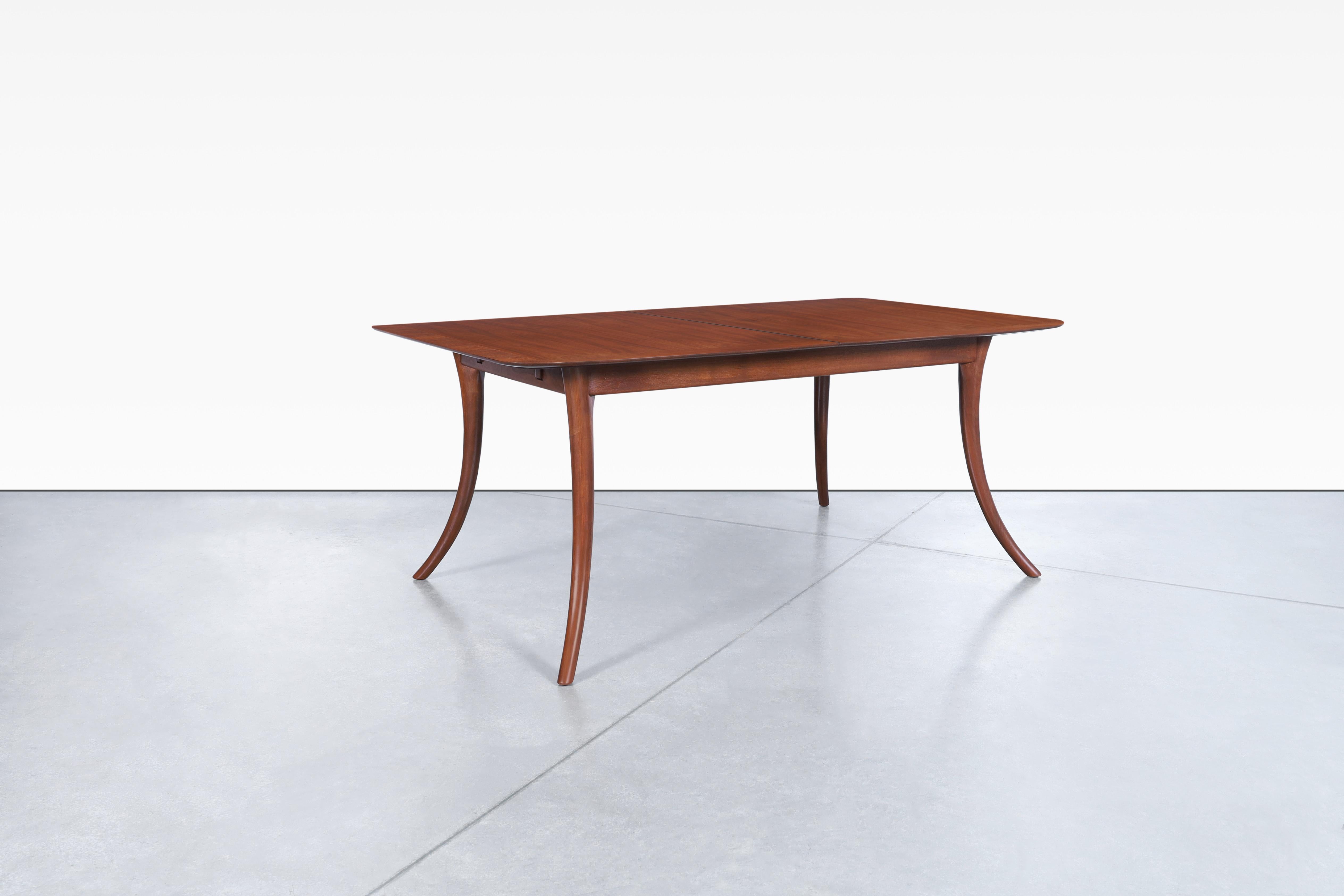 Mid-Century Modern Vintage Klismos Legs Dining Set by T.H. Robsjohn-Gibbings for Widdicomb