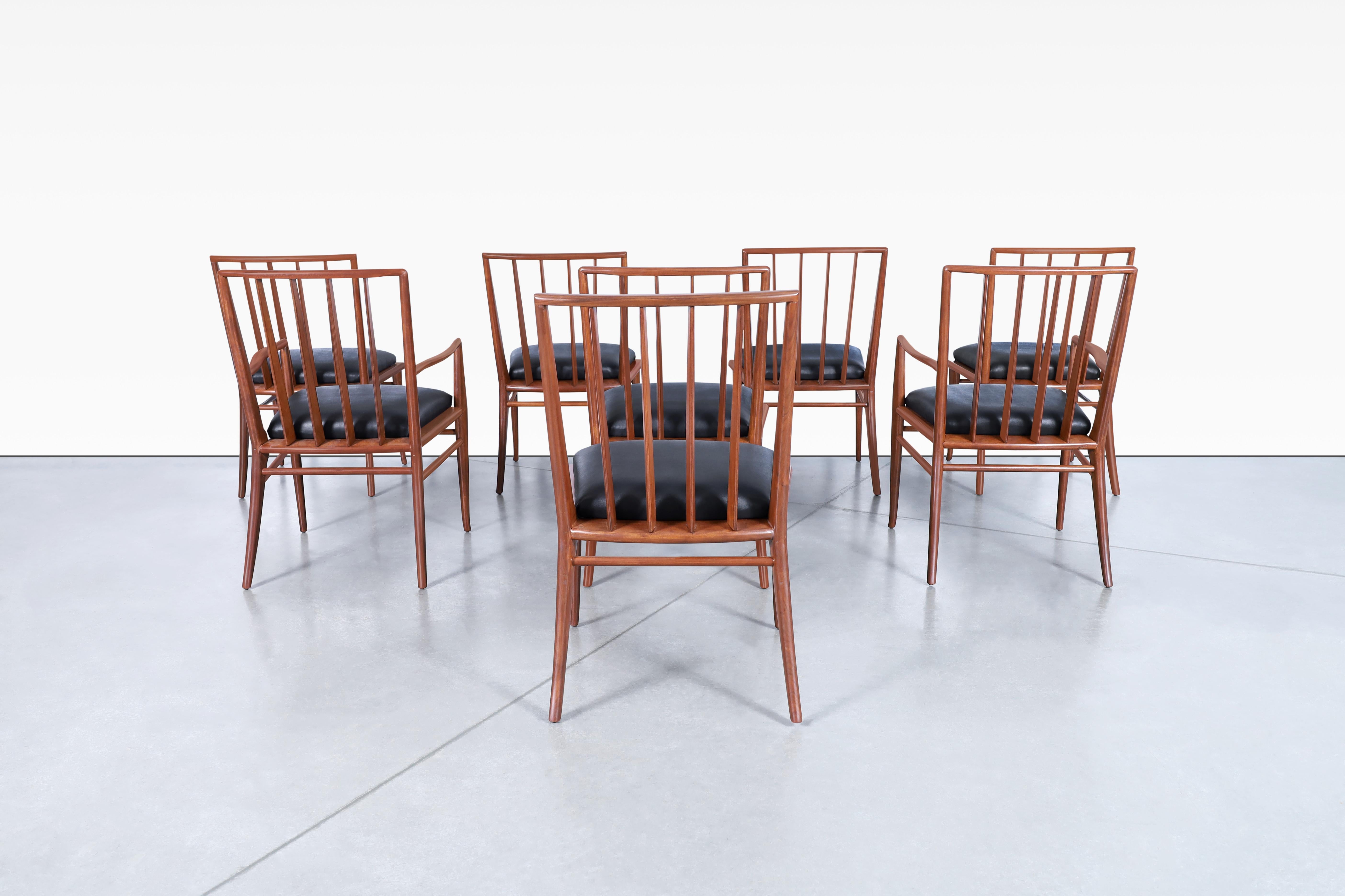 Vintage Klismos Legs Dining Set by T.H. Robsjohn-Gibbings for Widdicomb 1