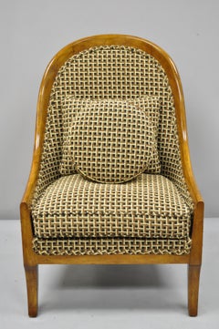 Klismos Saber Leg Slipper Lounge Chair Attributed to Michael Taylor for Baker