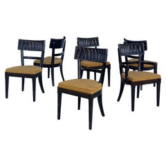 Chaises de salle à manger vintage de style Klismos - Ensemble de six