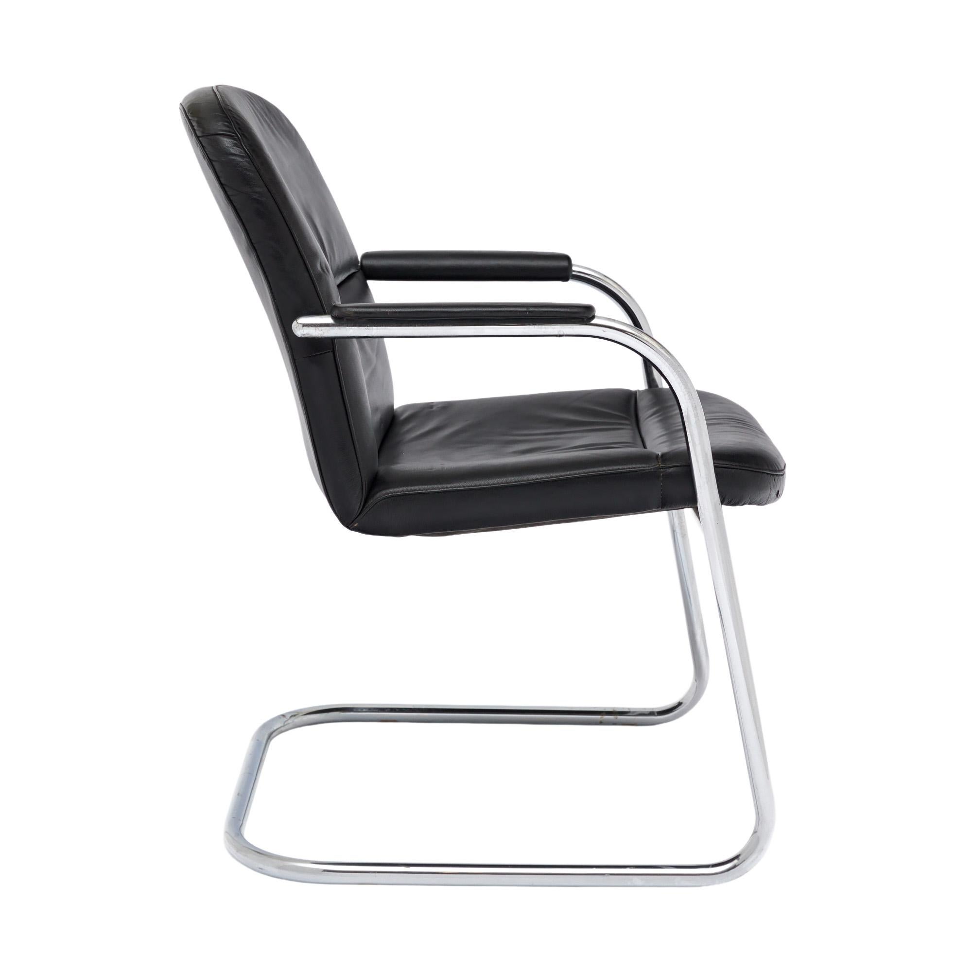 Fin du 20e siècle Fauteuils en cuir Vintage Klöber en vente