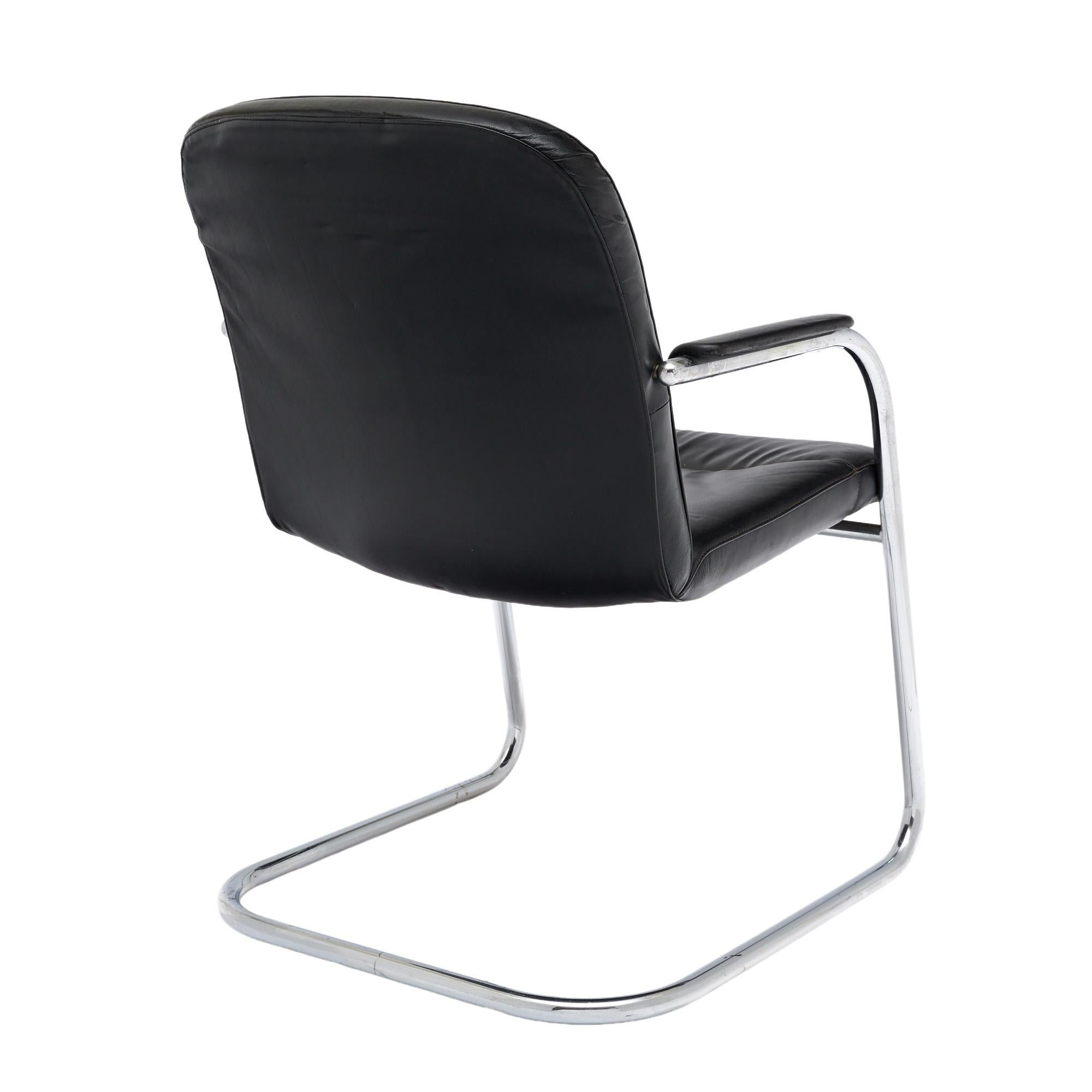 Fauteuils en cuir Vintage Klöber en vente 1