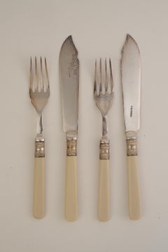 Vintage Knife & Fork  Set of 12. Circa 1940