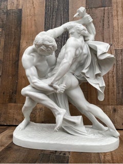 Vintage “Knife Wrestlers” After The Statue By Johan Peter Molin