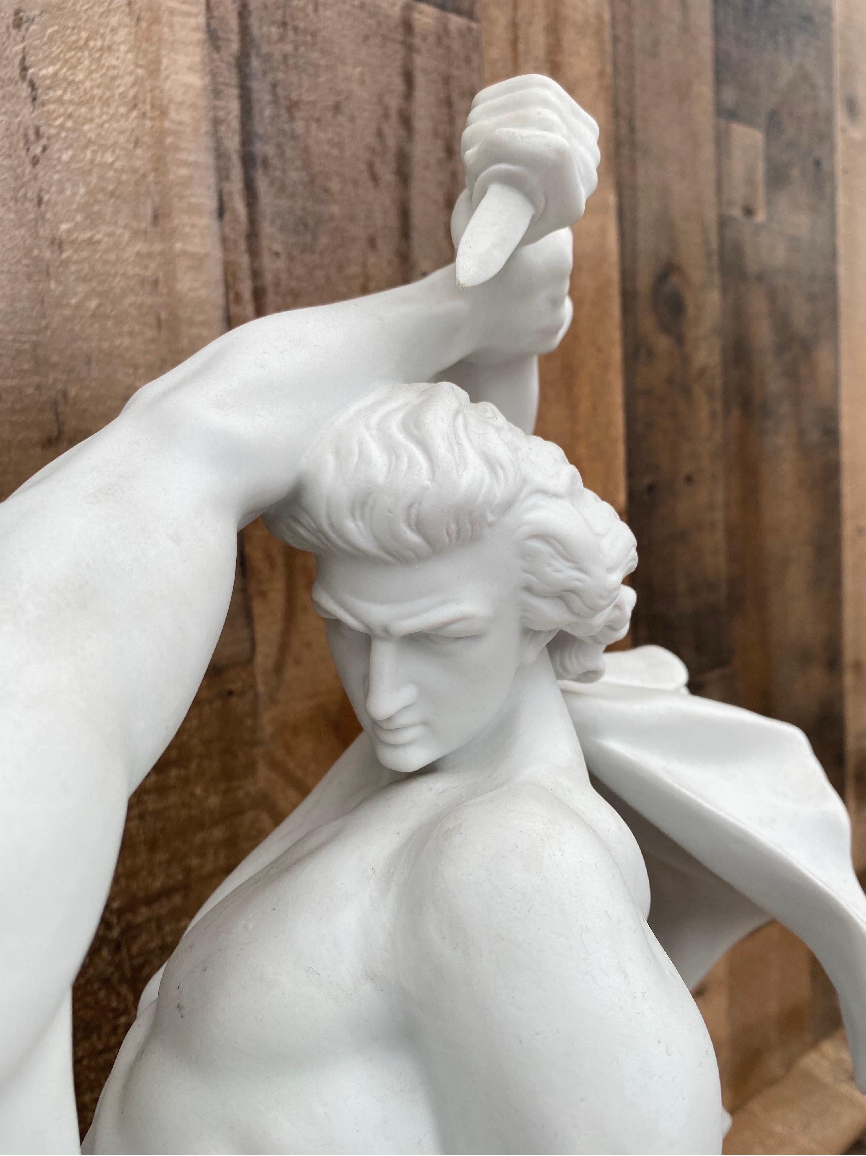 Empire Les Lutteurs du couteau d'après la statue de Johan Peter Molin