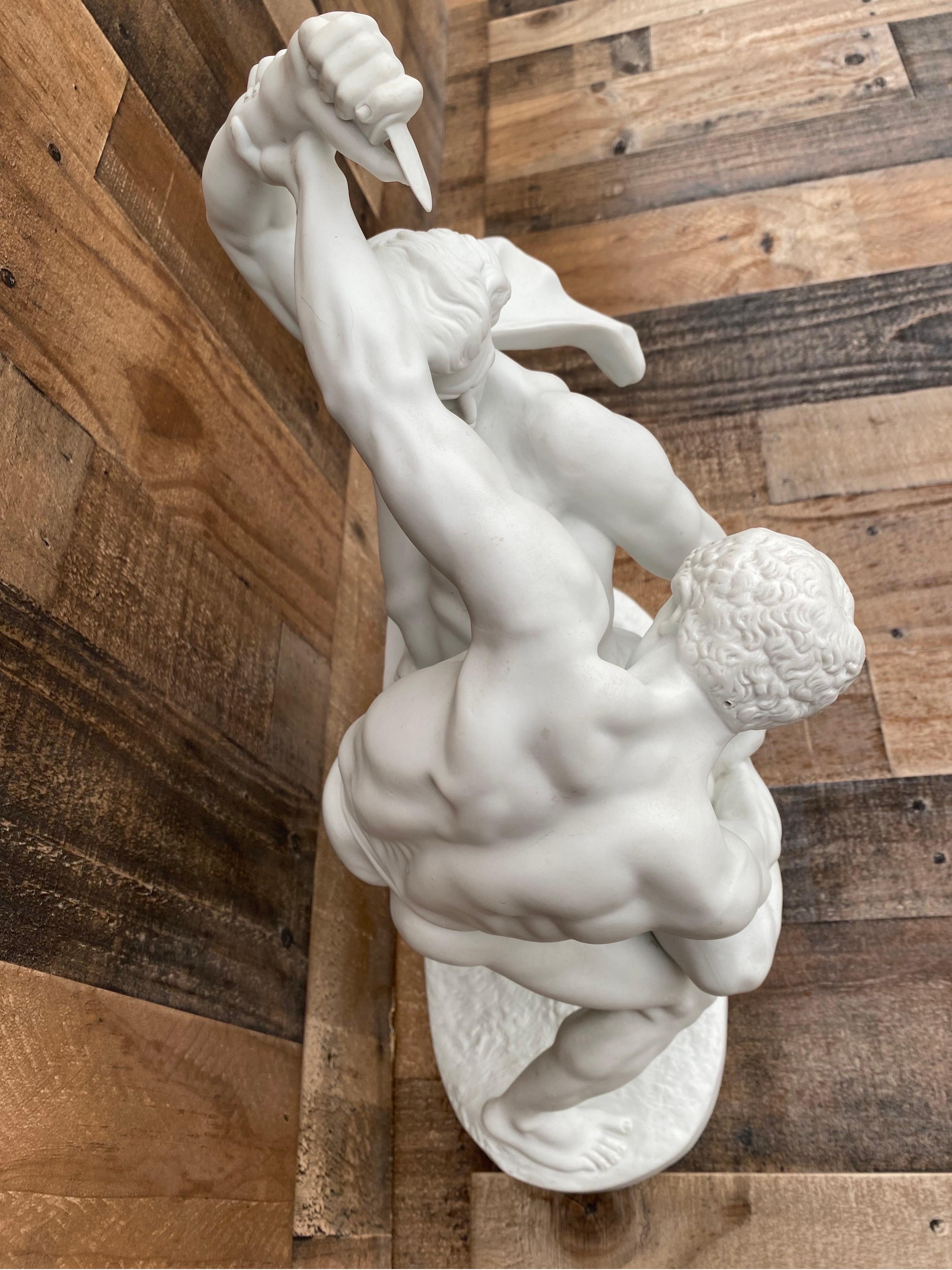 Les Lutteurs du couteau d'après la statue de Johan Peter Molin Bon état à Chicago, IL