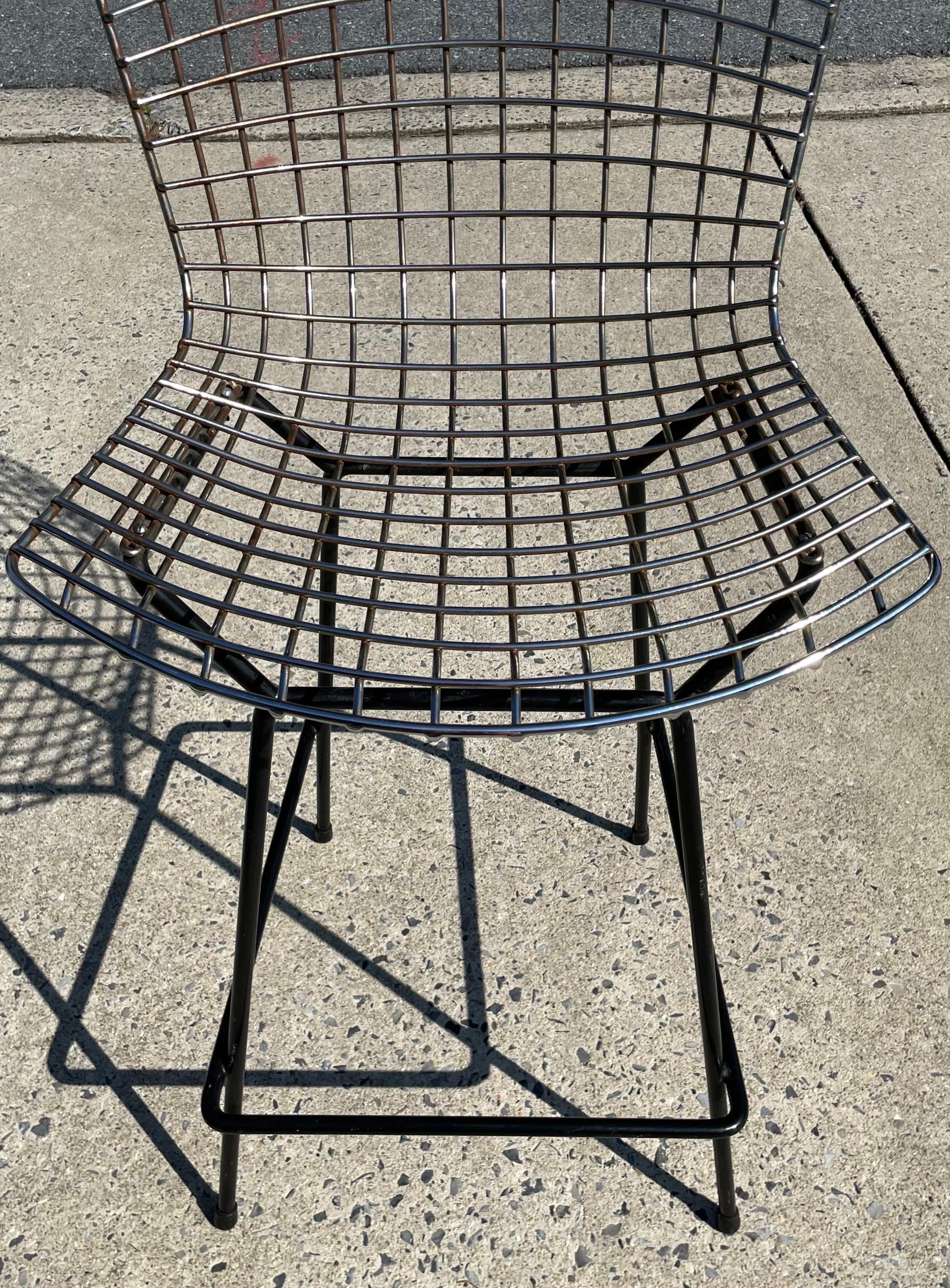 American Vintage Knoll Bertoia Counter Height Stool, Model 426C For Sale