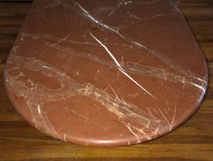 Vintage Knoll Dining Table by Joe D'urso in Rojo Alicante Marble
