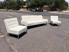Conjunto de salón vintage de Knoll Group con asientos tapizados