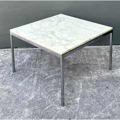Vintage Knoll Marble Top Side Table