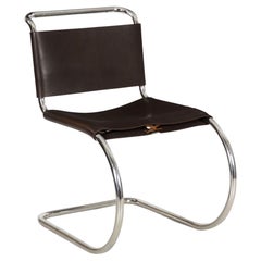 Vintage Knoll MR Leather Dining Chair by Ludwig Mies van der Rohe