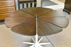 Vintage-Esstisch „Redwood Petal Pedestal“ von Knoll, entworfen von Richard Shultz, 196