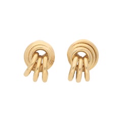 Vintage Knot Ear Clips in Yellow Gold Vintage Knot Ear Clips in Yellow Gold