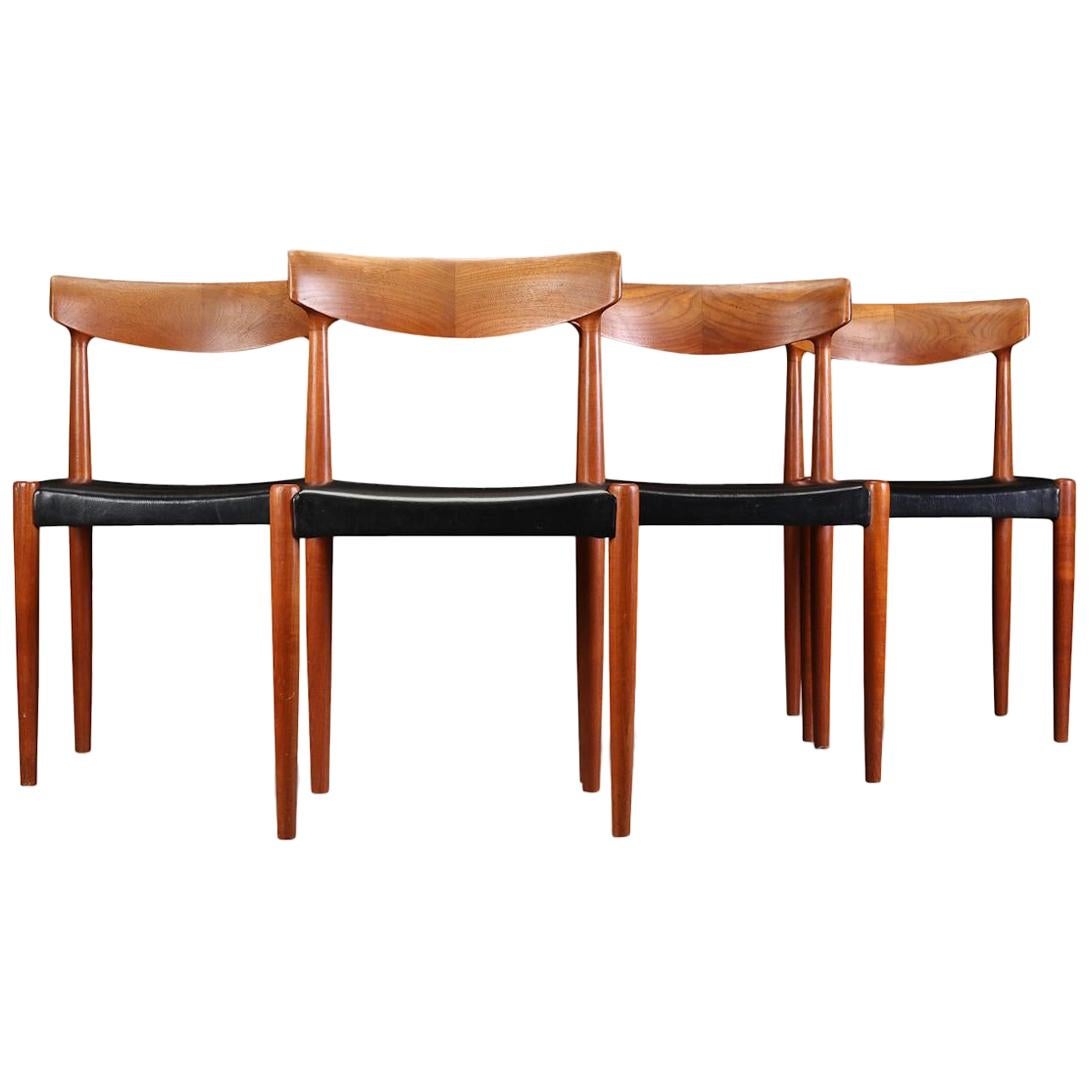 Vintage Knud Faerch Teak Dining Chairs, Set of 4 For Sale
