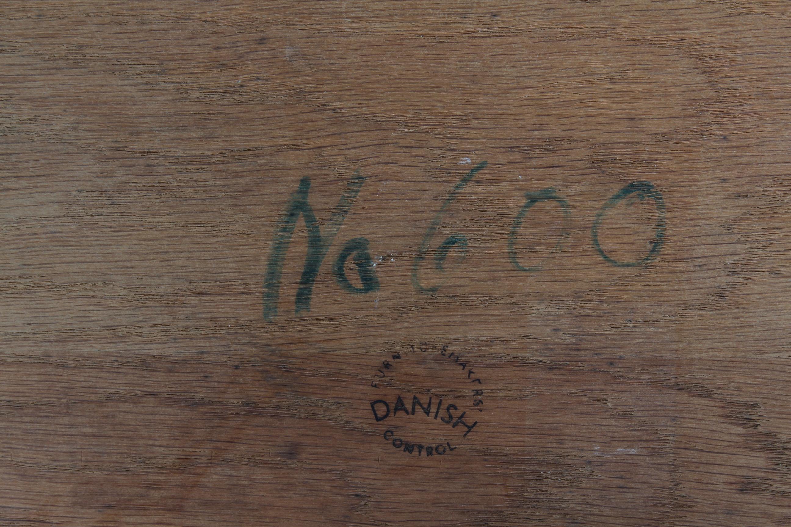 Veneer Vintage Knud Joos Side Table of Oak with Floating Table Top by Jason Møbler Dk For Sale