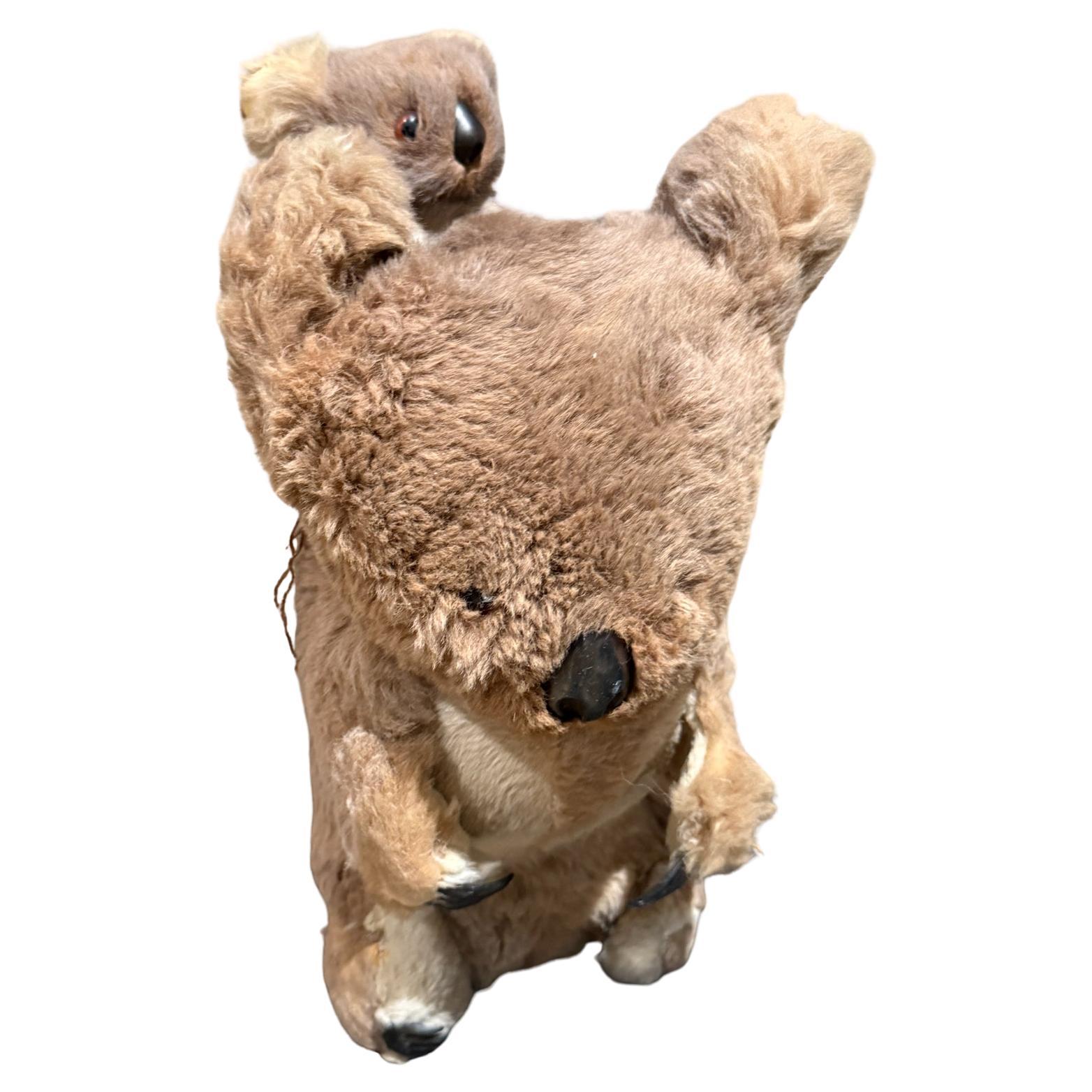 Vintage Koala Plüschtier Australian Mitte des Jahrhunderts Modern