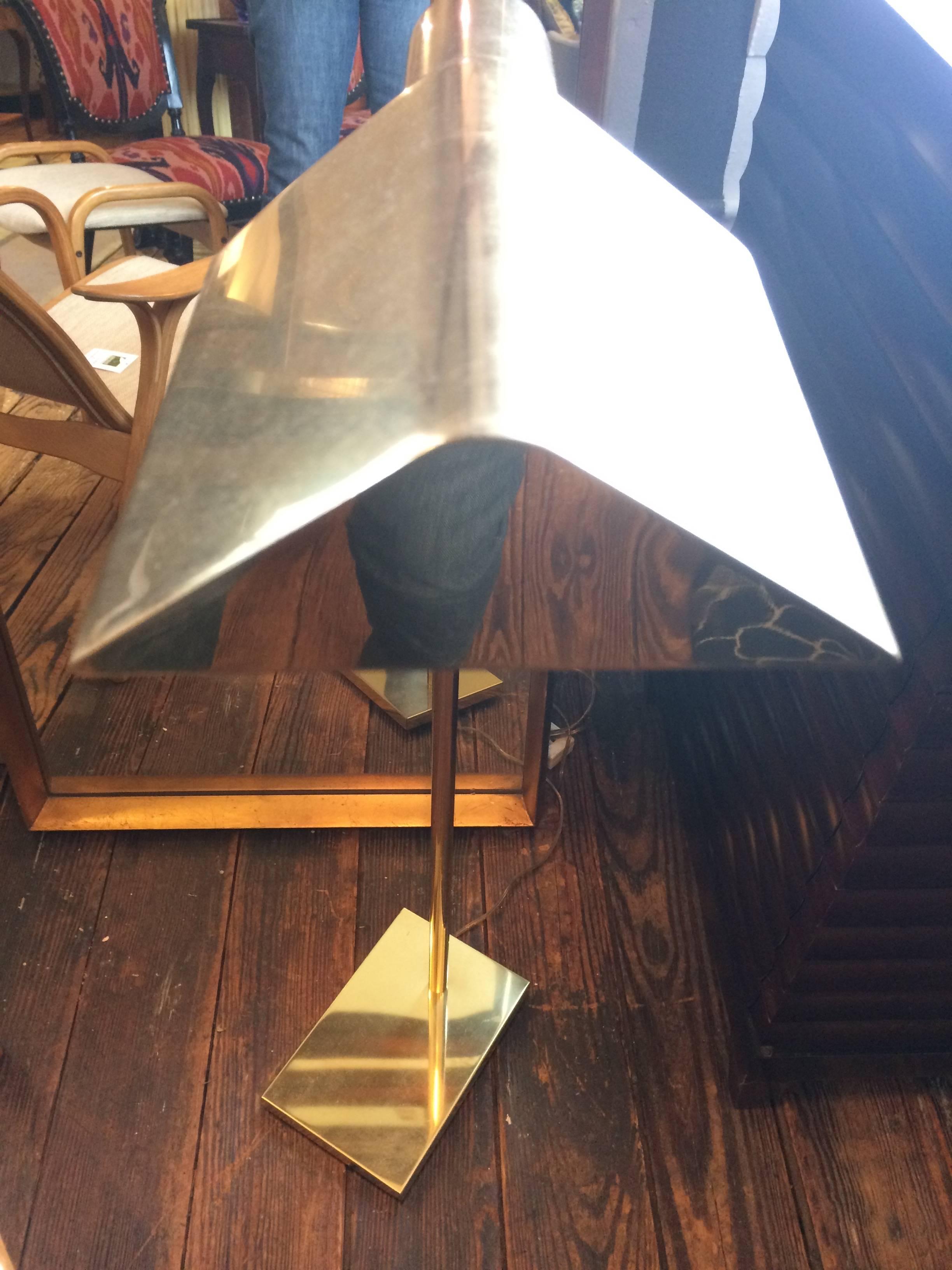 Vintage Koch & Lampadaire de lecture Lowy en laiton 1