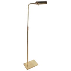 Vintage Koch and Lowy Pharmacy Style Brass Floor Lamp c. 1970's