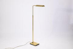 Vintage Koch & Lowy Brass Mid Century Modern Adjustable Reading Floor Lamp