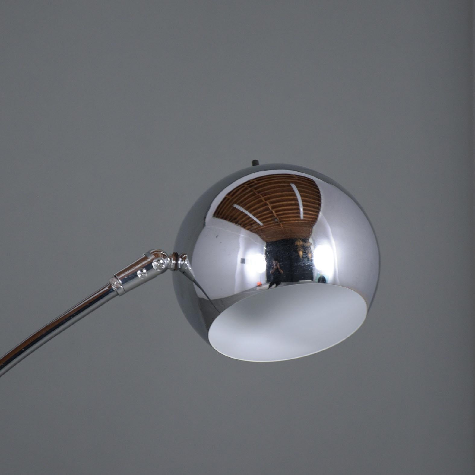 American Refurbished Koch & Lowy Mid-Century Modern Adjustable Floor Lamp