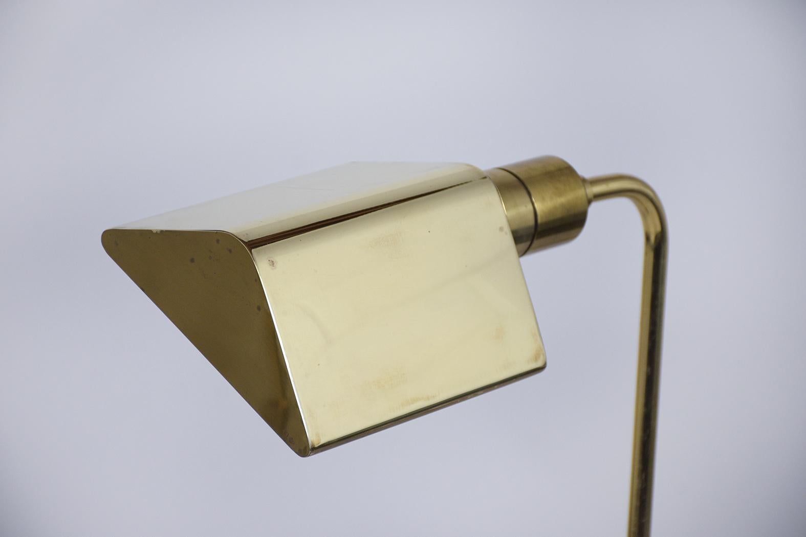 Mid-20th Century Koch & Lowy Brass Reading Floor Lamps