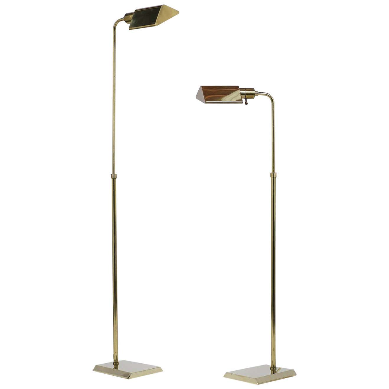 Koch and Lowy Brass Reading Floor Lamps at 1stDibs