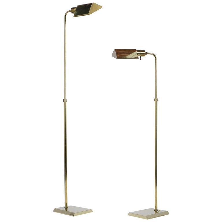 Koch And Lowy Brass Reading Floor Lamps, Floor Lamps For Reading And Sewing