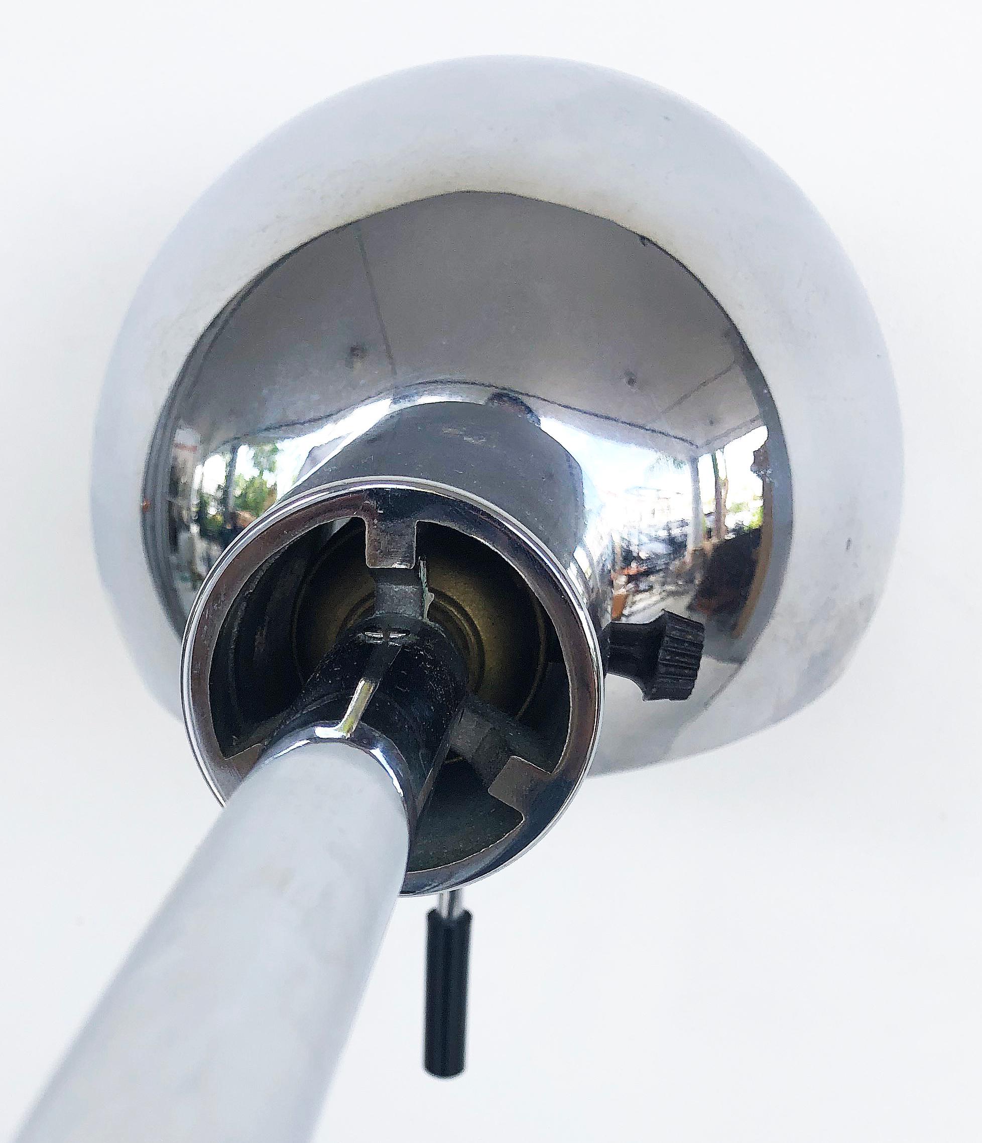 Vintage Koch & Lowy Chrome Adjustable Floor Lamp 1
