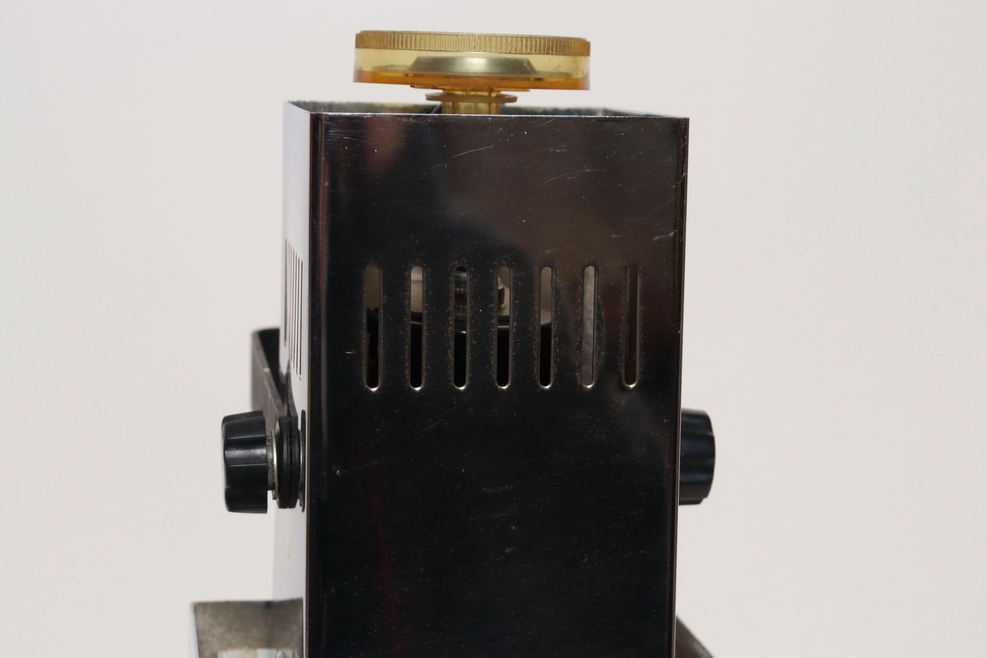 Vintage Koch & Lowy Chrome Adjustable Task / Table Lamp with Articulating Shade in vendita 5