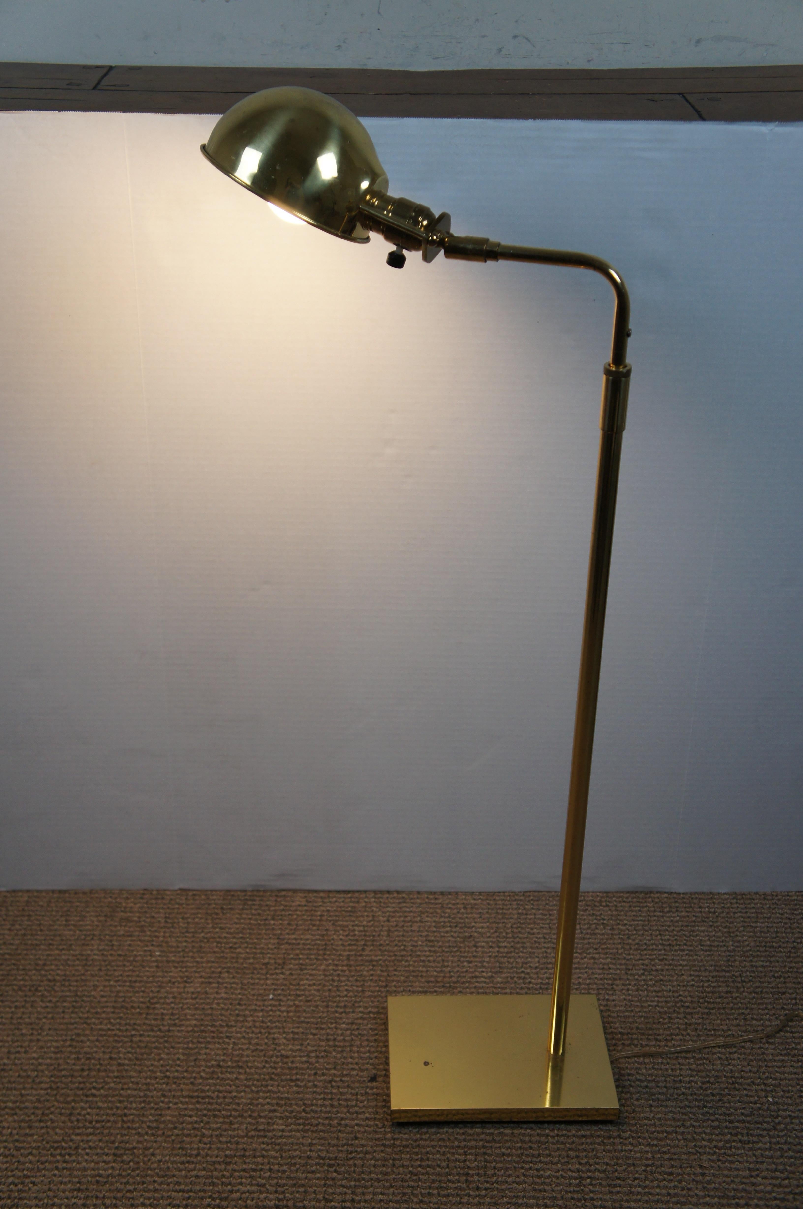Vintage Koch & Lowy OMI Brass Pharmacy Apothecary Reading Lamp MCM 6