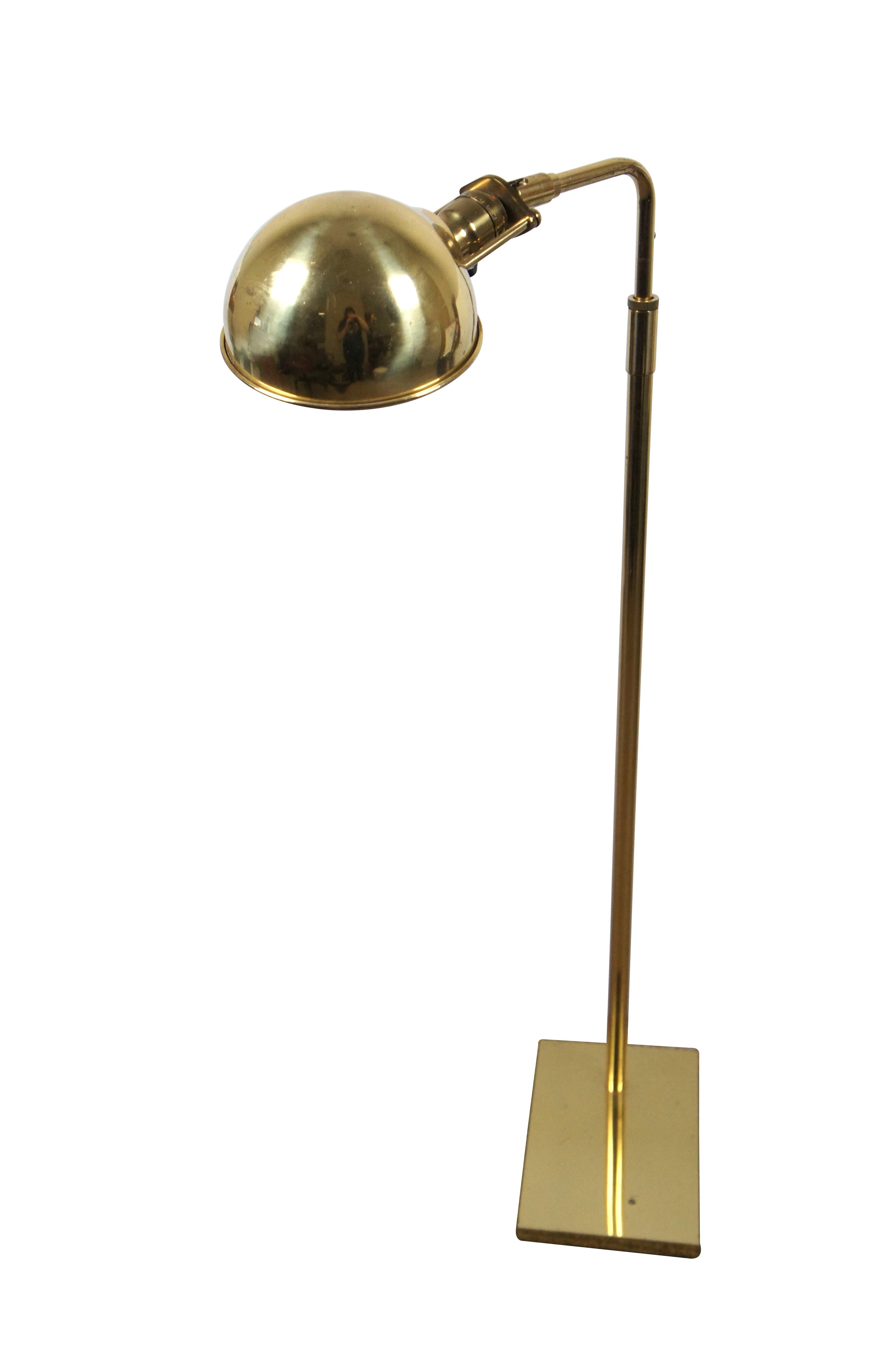 Mid-Century Modern Vintage Koch & Lowy OMI Brass Pharmacy Apothecary Reading Lamp MCM