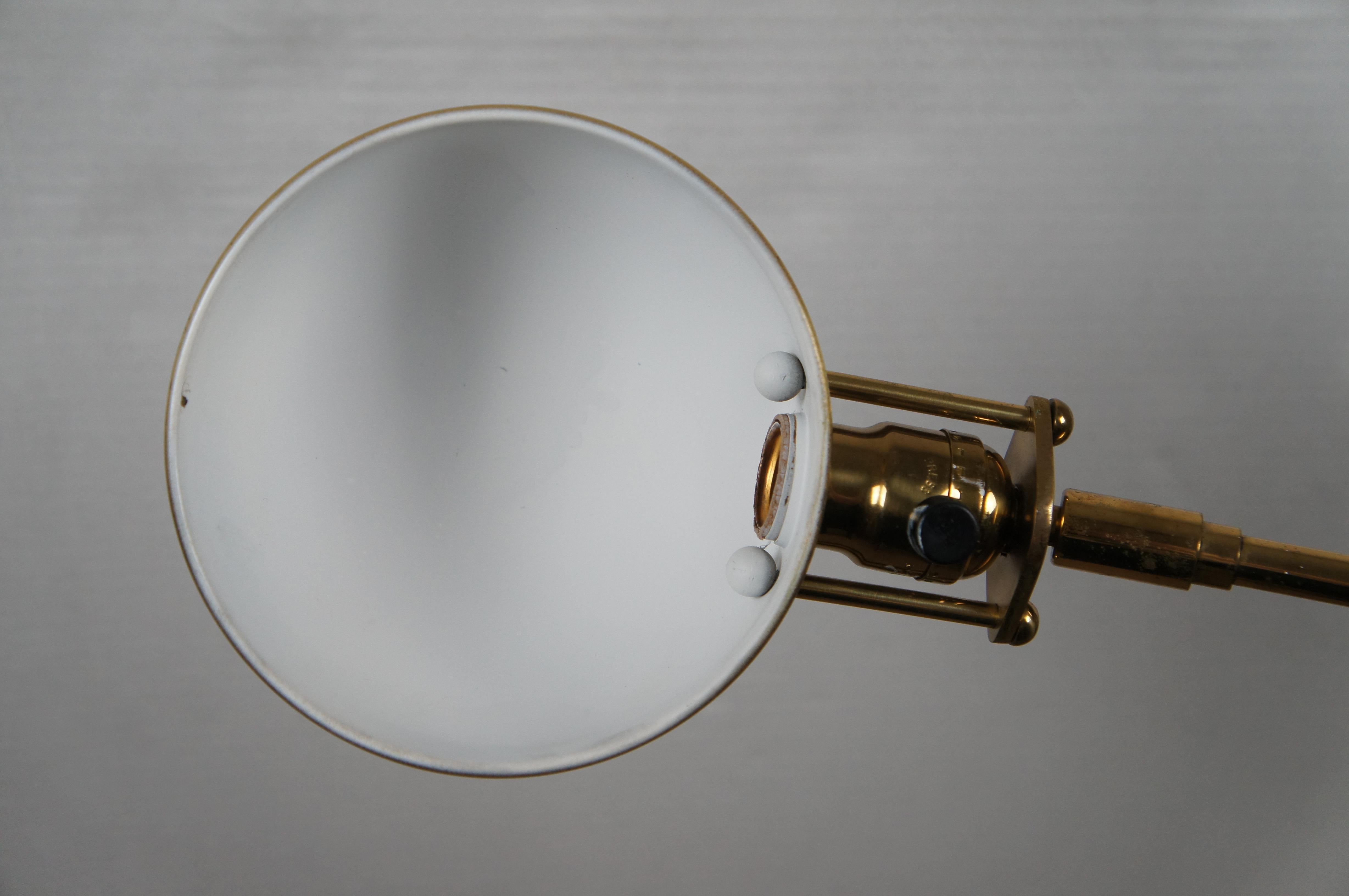 Vintage Koch & Lowy OMI Brass Pharmacy Apothecary Reading Lamp MCM 2