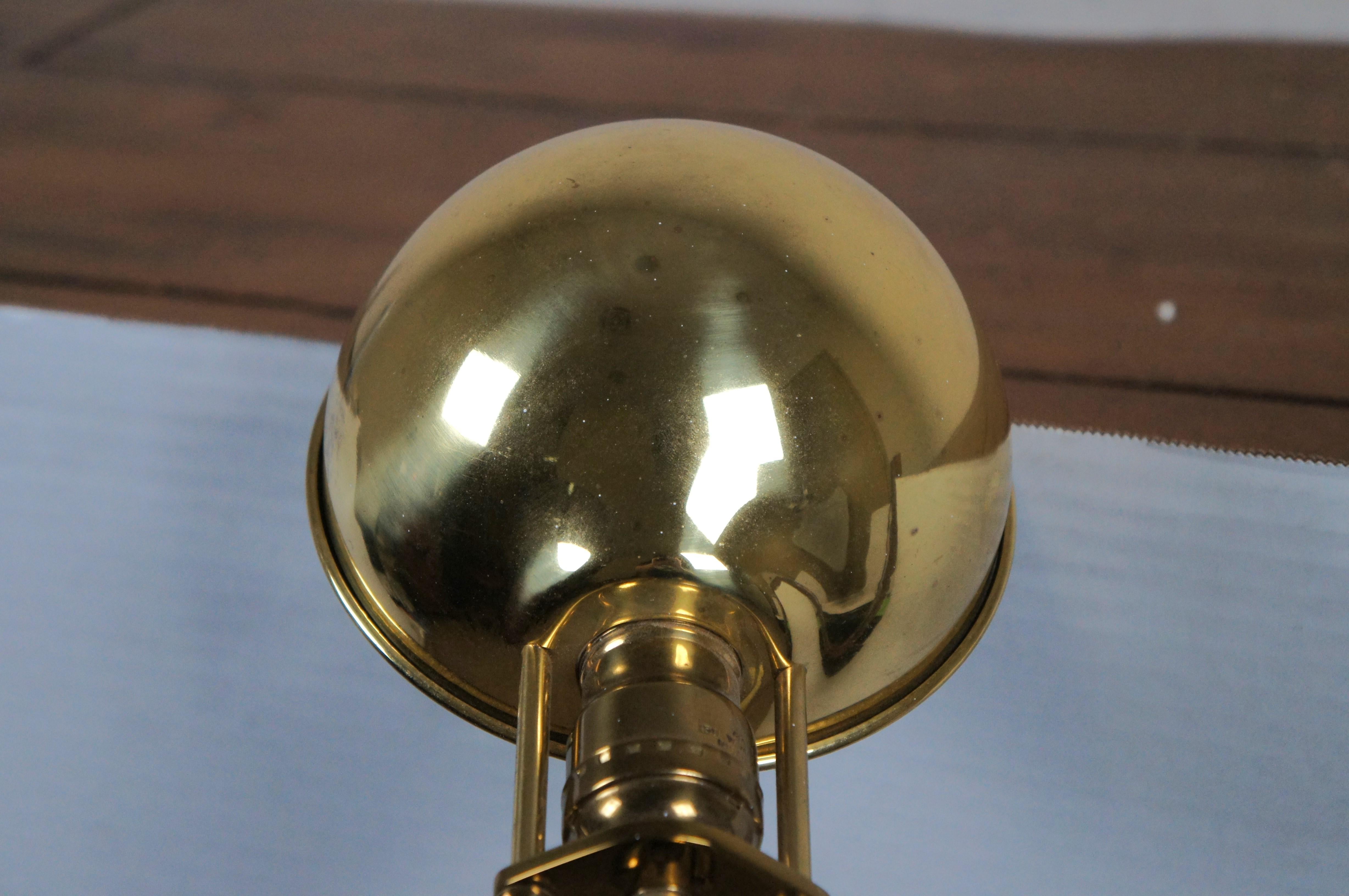 Vintage Koch & Lowy OMI Brass Pharmacy Apothecary Reading Lamp MCM 4