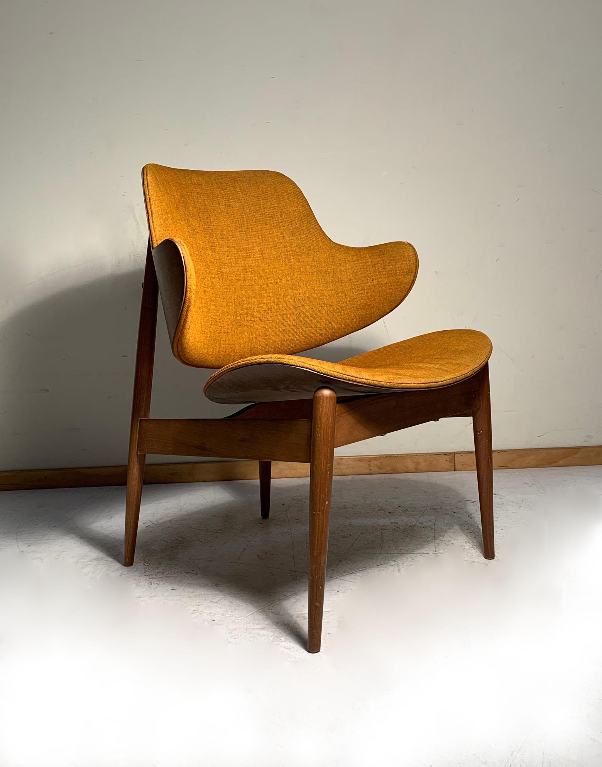 Upholstery Vintage Kodawood Lounge Chair by Seymour James Weiner