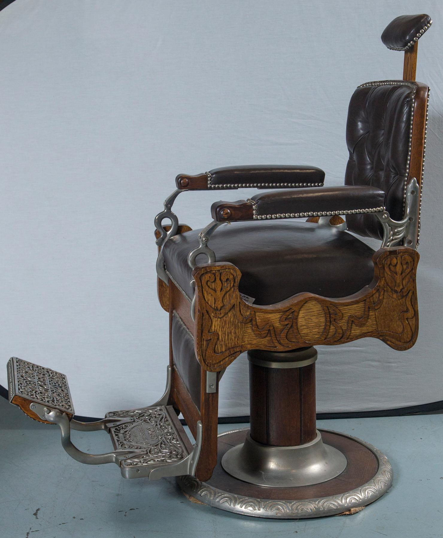 antique koken barber chair