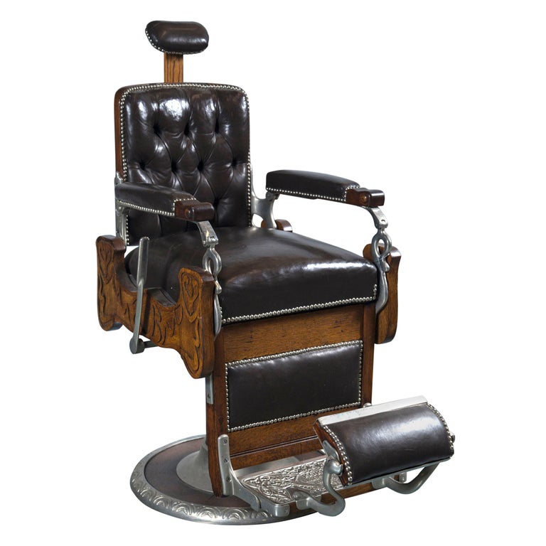 Vintage Koken Barber S Chair 1890 Ca Signed Koken Barbers Supply