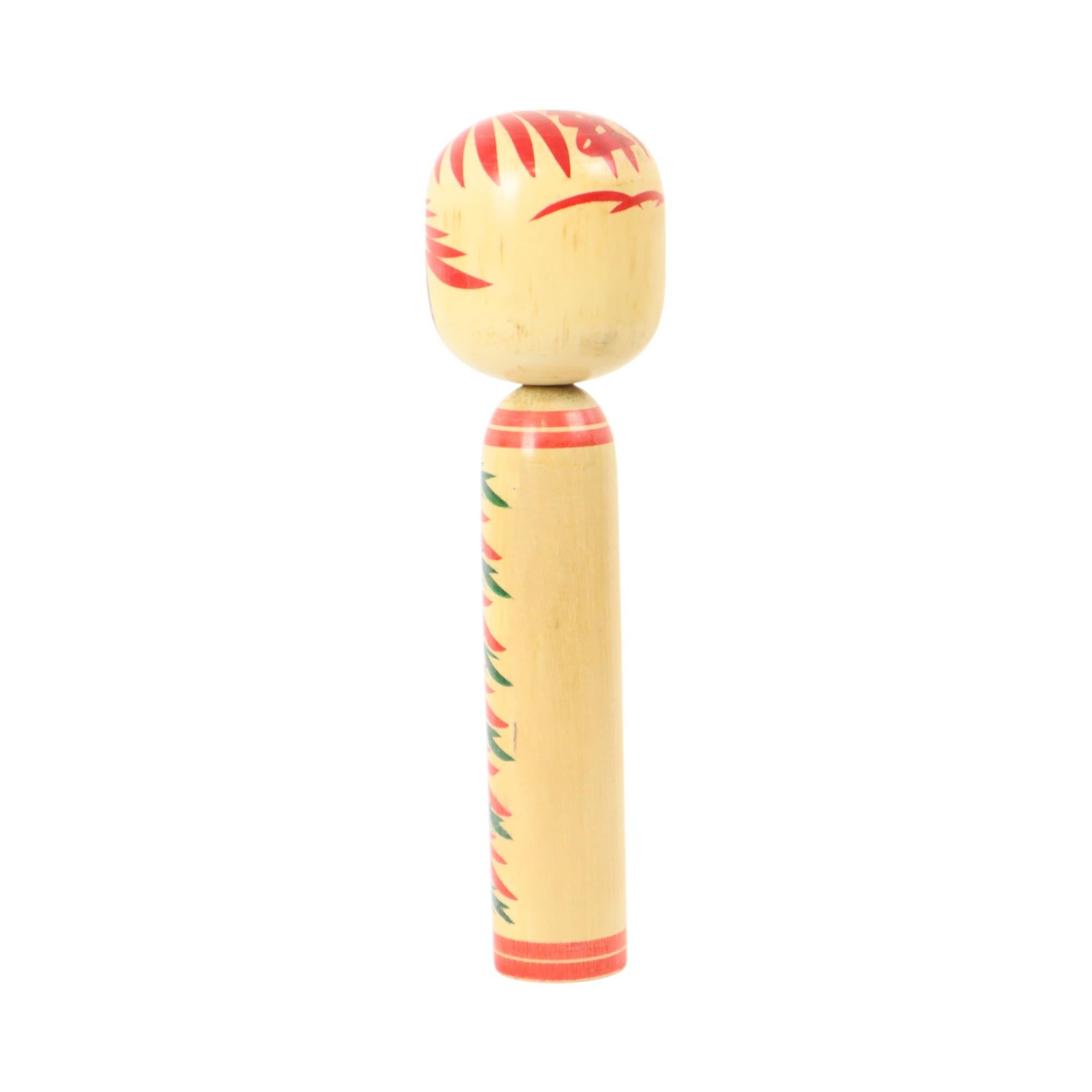 Vintage Kokeshi Doll XL Wood Japan Showa Period 36cm In Good Condition For Sale In Poperinge, BE