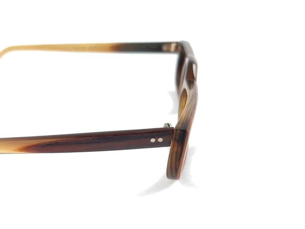 Vintage Köln Optik Genuine MO 848 Irish Horn Frame RX Reading Koln Brille (Braun) im Angebot